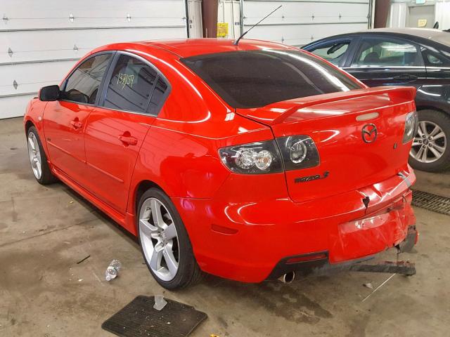 JM1BK323171638547 - 2007 MAZDA 3 S RED photo 3