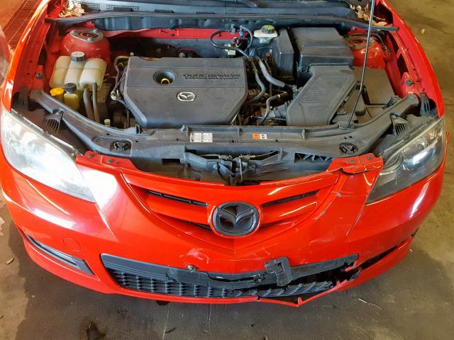 JM1BK323171638547 - 2007 MAZDA 3 S RED photo 7