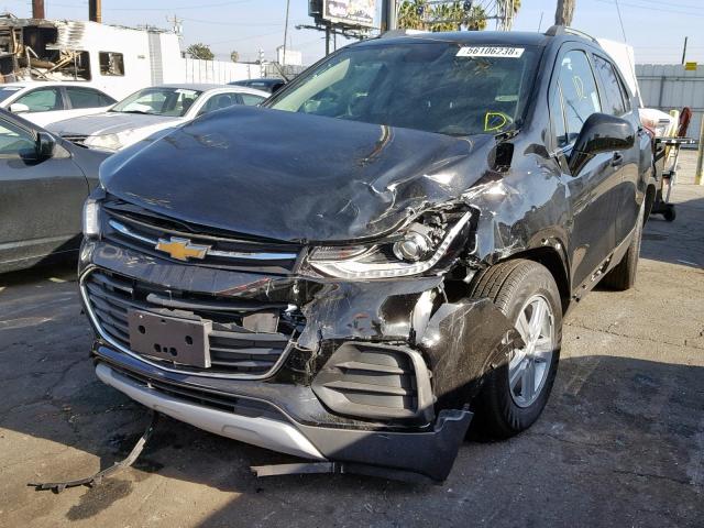 3GNCJLSB0KL170348 - 2019 CHEVROLET TRAX 1LT BLACK photo 2