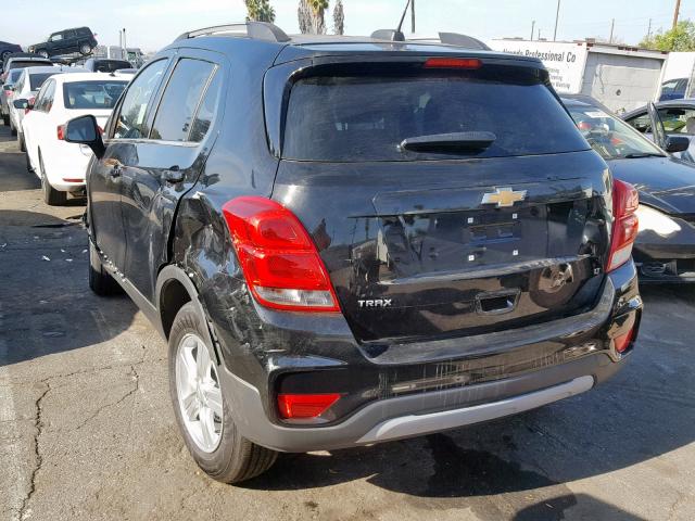 3GNCJLSB0KL170348 - 2019 CHEVROLET TRAX 1LT BLACK photo 3