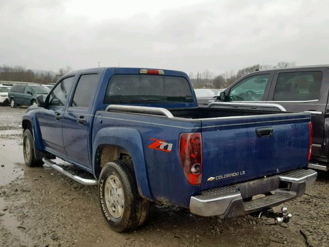 1GCDS136158136986 - 2005 CHEVROLET COLORADO BLUE photo 3