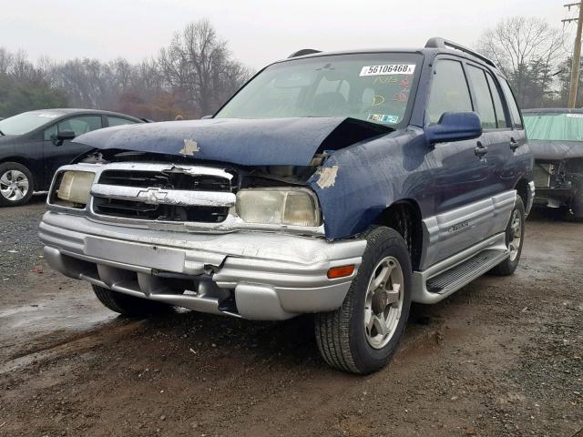 2CNBJ634916939420 - 2001 CHEVROLET TRACKER LT BLUE photo 2