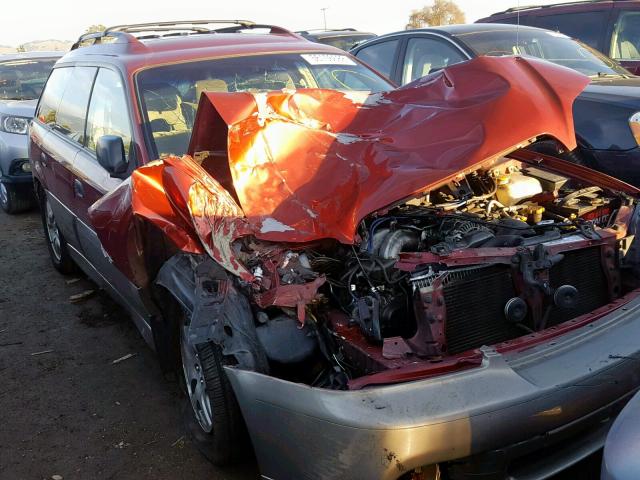 4S3BH675346622116 - 2004 SUBARU LEGACY OUT RED photo 1