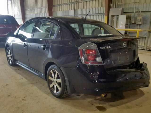 3N1AB6AP0CL612058 - 2012 NISSAN SENTRA 2.0 BLACK photo 3