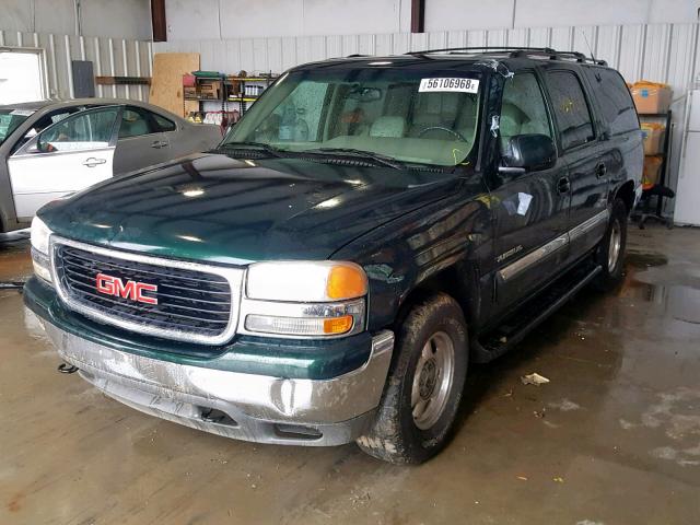 3GKFK16TX1G188944 - 2001 GMC YUKON XL K GREEN photo 2