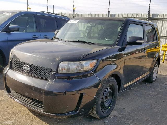 JTLKE50E881043966 - 2008 TOYOTA SCION XB BLACK photo 2