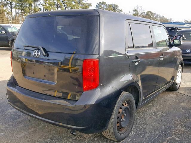 JTLKE50E881043966 - 2008 TOYOTA SCION XB BLACK photo 4