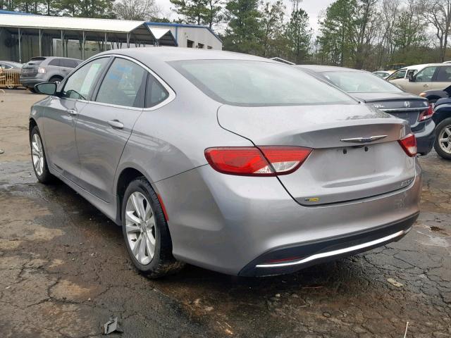 1C3CCCAB6GN149181 - 2016 CHRYSLER 200 LIMITE SILVER photo 3