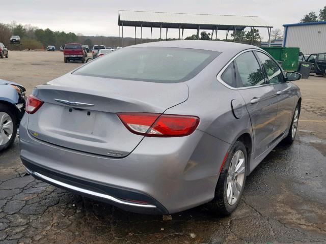 1C3CCCAB6GN149181 - 2016 CHRYSLER 200 LIMITE SILVER photo 4