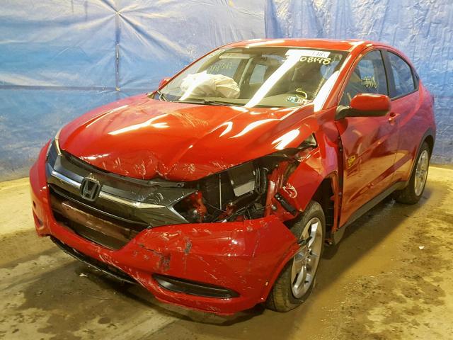 3CZRU6H34HM708073 - 2017 HONDA HR-V LX RED photo 2