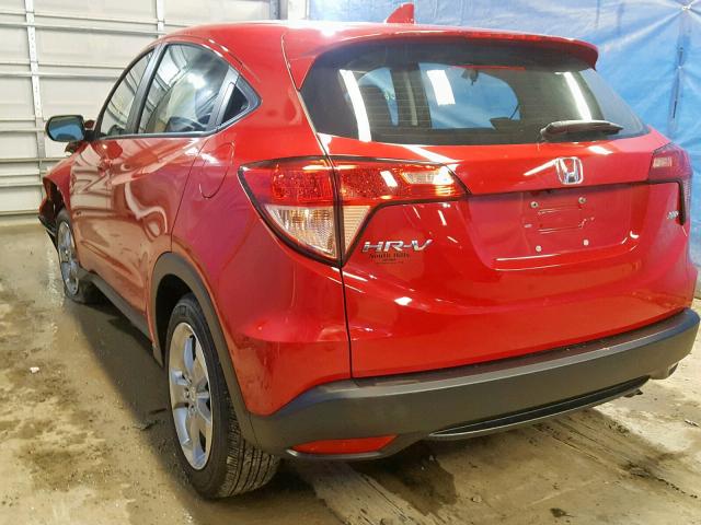 3CZRU6H34HM708073 - 2017 HONDA HR-V LX RED photo 3