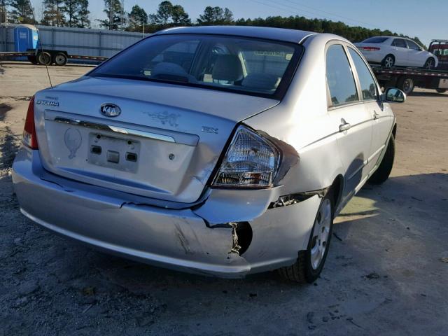 KNAFE121475480934 - 2007 KIA SPECTRA EX SILVER photo 4