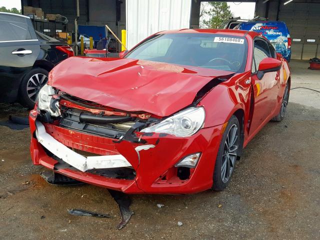 JF1ZNAA12D2722642 - 2013 TOYOTA SCION FR-S RED photo 2