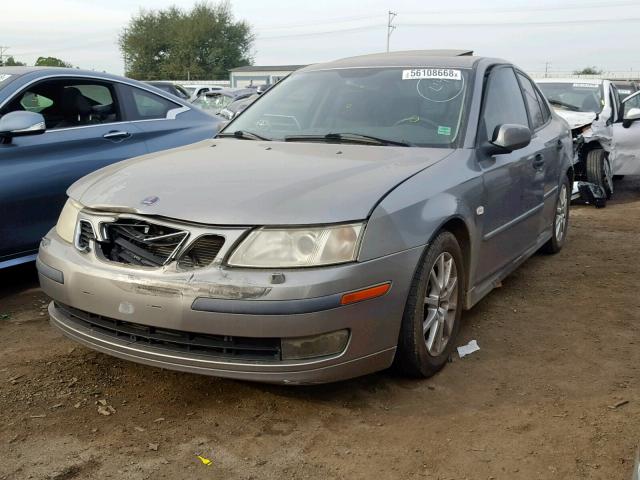 YS3FD49Y841006362 - 2004 SAAB 9-3 ARC GRAY photo 2