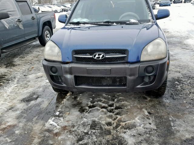 KM8JM12D95U221073 - 2005 HYUNDAI TUCSON GL BLUE photo 9