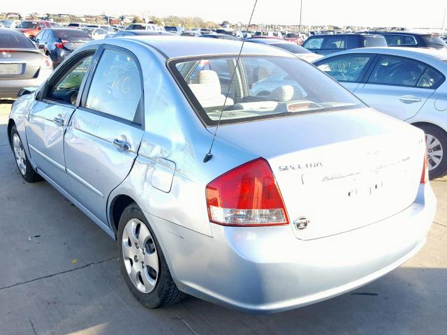 KNAFE122385575804 - 2008 KIA SPECTRA EX SILVER photo 3