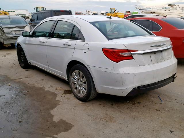 1C3CCBAB5DN689689 - 2013 CHRYSLER 200 LX WHITE photo 3