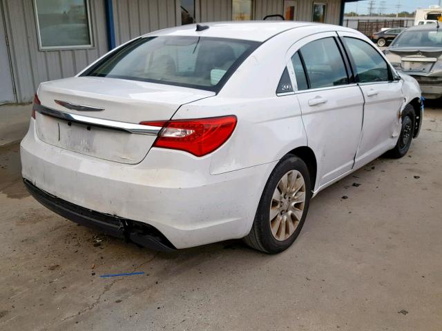 1C3CCBAB5DN689689 - 2013 CHRYSLER 200 LX WHITE photo 4