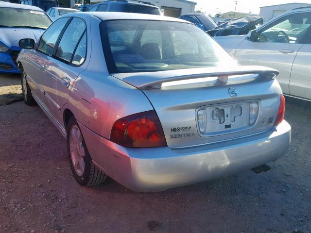 3N1AB51D16L543692 - 2006 NISSAN SENTRA SE- SILVER photo 3