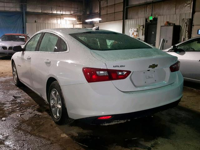 1G1ZB5ST4GF271309 - 2016 CHEVROLET MALIBU LS WHITE photo 3
