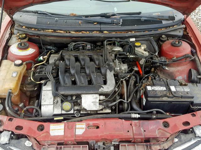 1FAFP66LXWK249290 - 1998 FORD CONTOUR LX RED photo 7