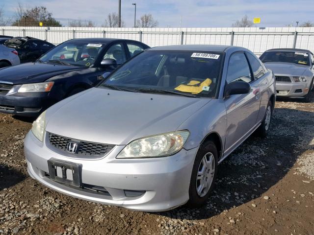 1HGEM22344L029326 - 2004 HONDA CIVIC DX V SILVER photo 2