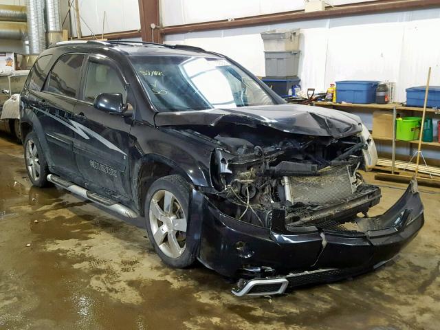 2CNDL037886072886 - 2008 CHEVROLET EQUINOX SP BLACK photo 1