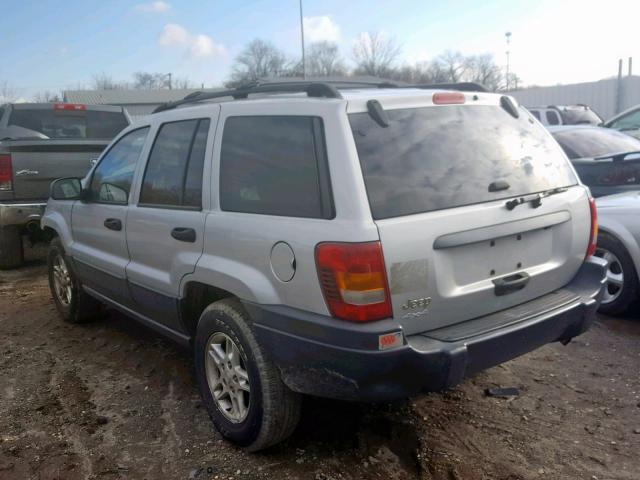 1J4GW48S04C251786 - 2004 JEEP GRAND CHER SILVER photo 3