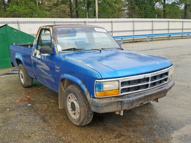 1B7FL26X9PS186346 - 1993 DODGE DAKOTA BLUE photo 1