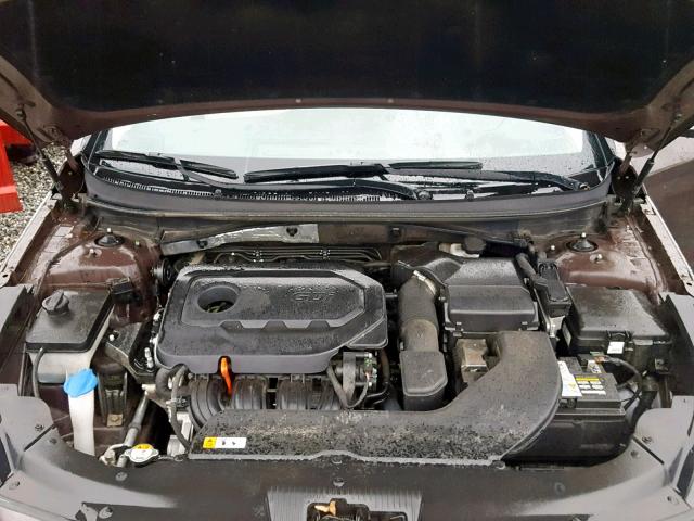 5NPE34AF7FH073952 - 2015 HYUNDAI SONATA SPO BROWN photo 7