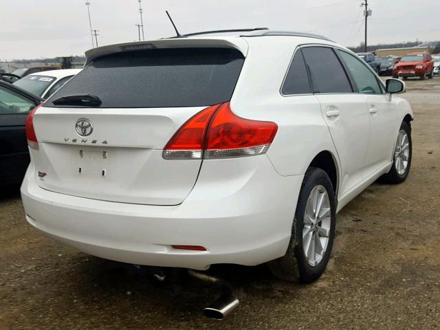 4T3ZE11A59U009663 - 2009 TOYOTA VENZA BASE WHITE photo 4