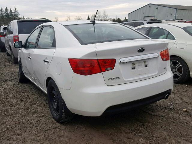 KNAFW4A36B5367612 - 2011 KIA FORTE SX WHITE photo 3