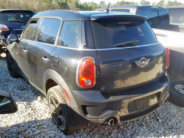 WMWZC5C50DWP32809 - 2013 MINI COOPER S C BLACK photo 3