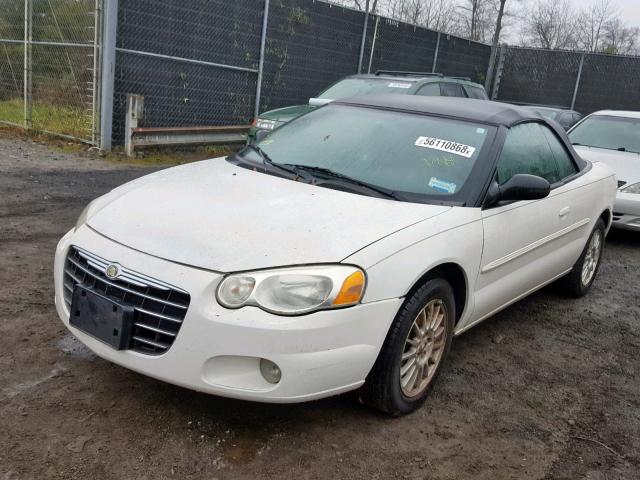 1C3EL55R34N136816 - 2004 CHRYSLER SEBRING LX WHITE photo 2