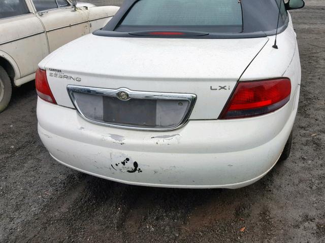 1C3EL55R34N136816 - 2004 CHRYSLER SEBRING LX WHITE photo 9