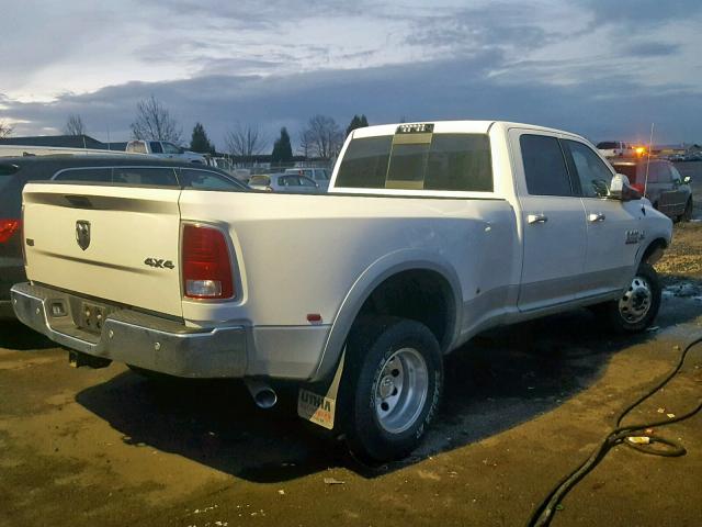 3C63RRJLXHG597236 - 2017 RAM 3500 LARAM WHITE photo 4