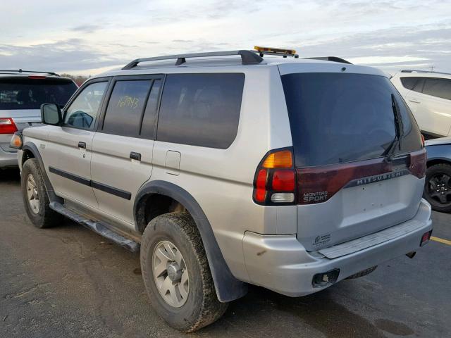 JA4LS21H43J000101 - 2003 MITSUBISHI MONTERO SP SILVER photo 3