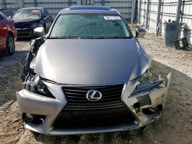 JTHBF1D21E5043182 - 2014 LEXUS IS 250 CHARCOAL photo 9