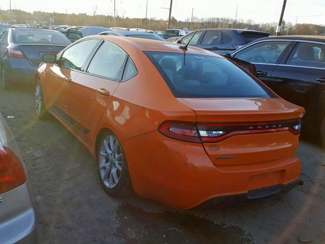 1C3CDFBA8DD318459 - 2013 DODGE DART SXT ORANGE photo 3