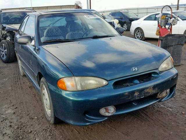 KMHVD34N3TU204902 - 1996 HYUNDAI ACCENT GT GREEN photo 1