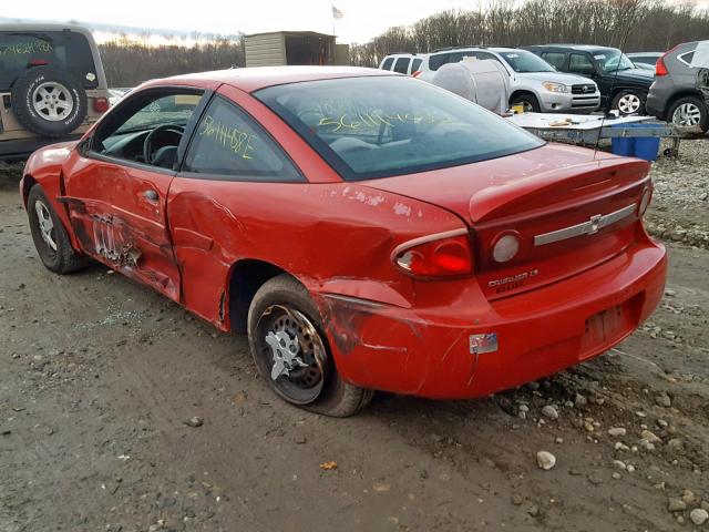 1G1JF12F637308885 - 2003 CHEVROLET CAVALIER L RED photo 3