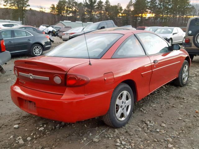 1G1JF12F637308885 - 2003 CHEVROLET CAVALIER L RED photo 4