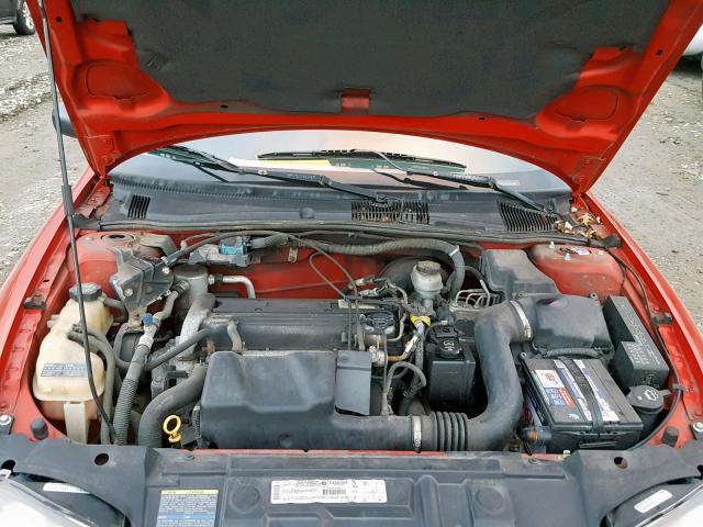 1G1JF12F637308885 - 2003 CHEVROLET CAVALIER L RED photo 7