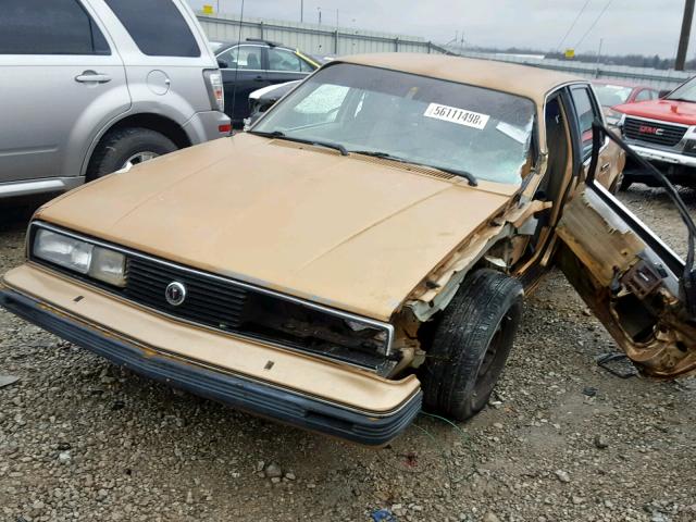 1G2AF51WBHT284497 - 1987 PONTIAC 6000 BEIGE photo 2