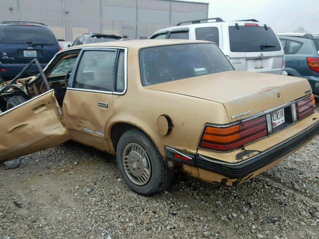 1G2AF51WBHT284497 - 1987 PONTIAC 6000 BEIGE photo 3