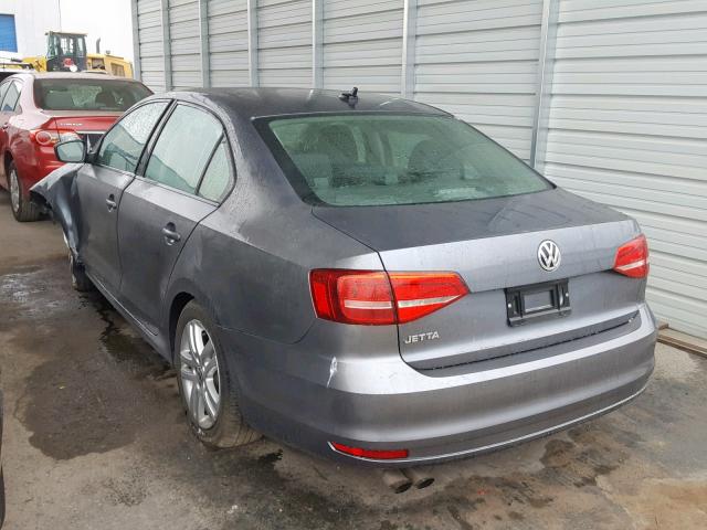 3VW1K7AJ7FM352963 - 2015 VOLKSWAGEN JETTA BASE 灰色 照片 3