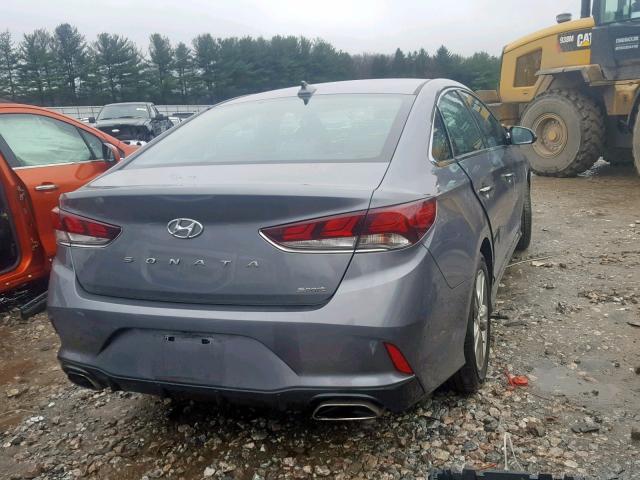 5NPE34AF4JH675071 - 2018 HYUNDAI SONATA SPO GRAY photo 4