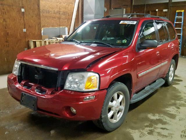 1GKDT13S942238293 - 2004 GMC ENVOY RED photo 2