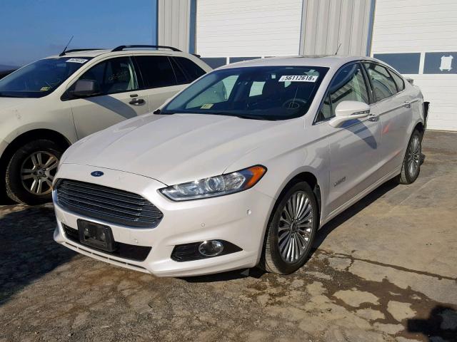 3FA6P0RUXER326722 - 2014 FORD FUSION TIT WHITE photo 2