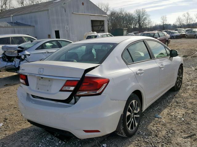 19XFB2F97DE050266 - 2013 HONDA CIVIC EXL WHITE photo 4